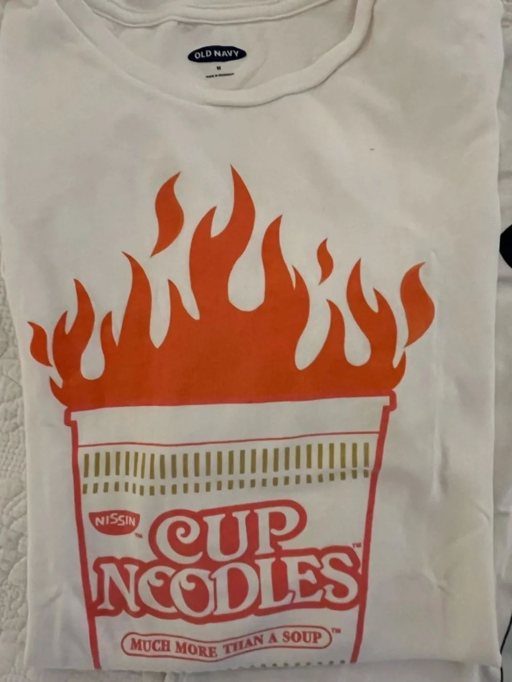Old Navy White Game Boy Tee, Cup O Noodles T, Venture T